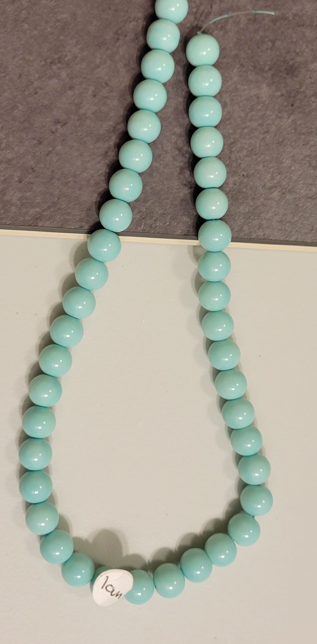 Light Turquoise 10mm Bead Rounds