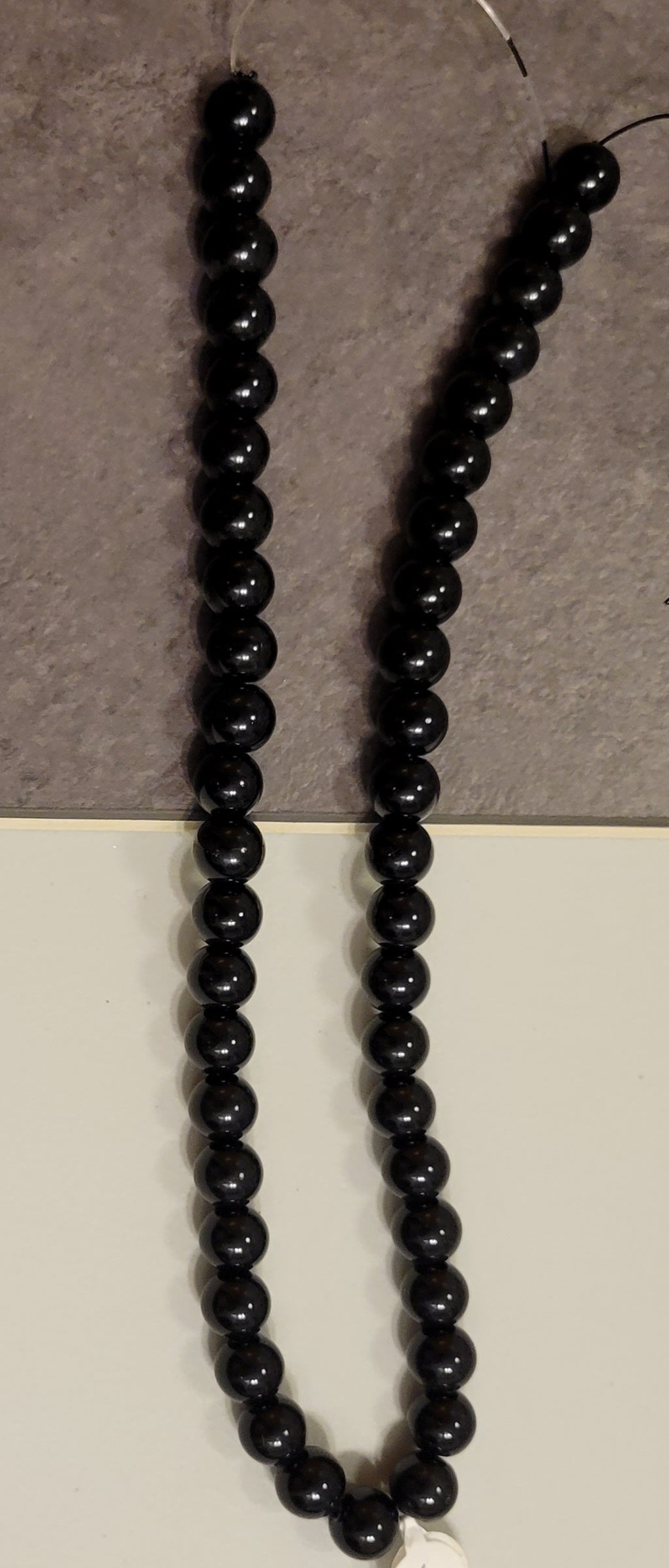 Black 10 mm Bead Rounds