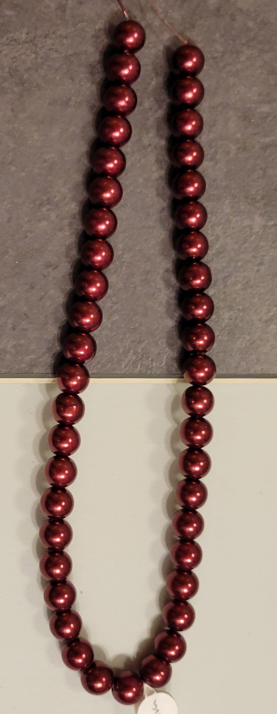 Burgundy -10 mm Bead Rounds