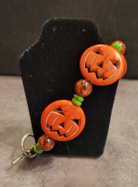 Bracelet - Pumpkin - Approx. 8 1/4"