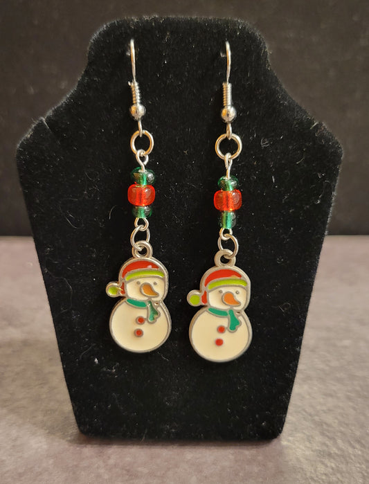 Snowman Earrings