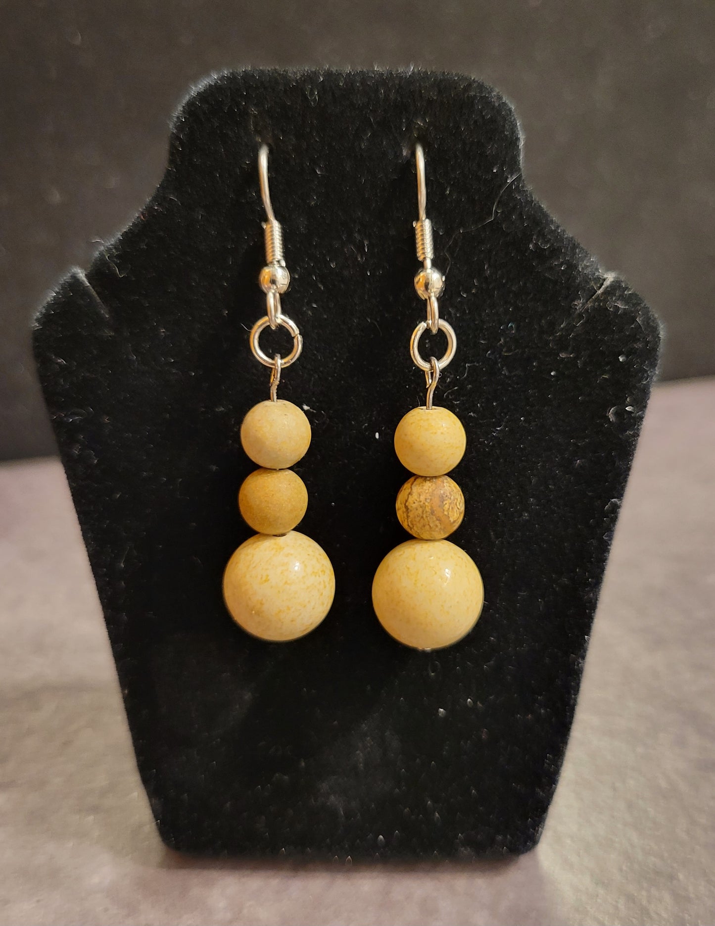 Earrings - Jasper beads