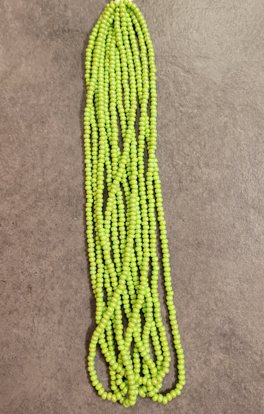 Pale Green AB 6/0 Beads