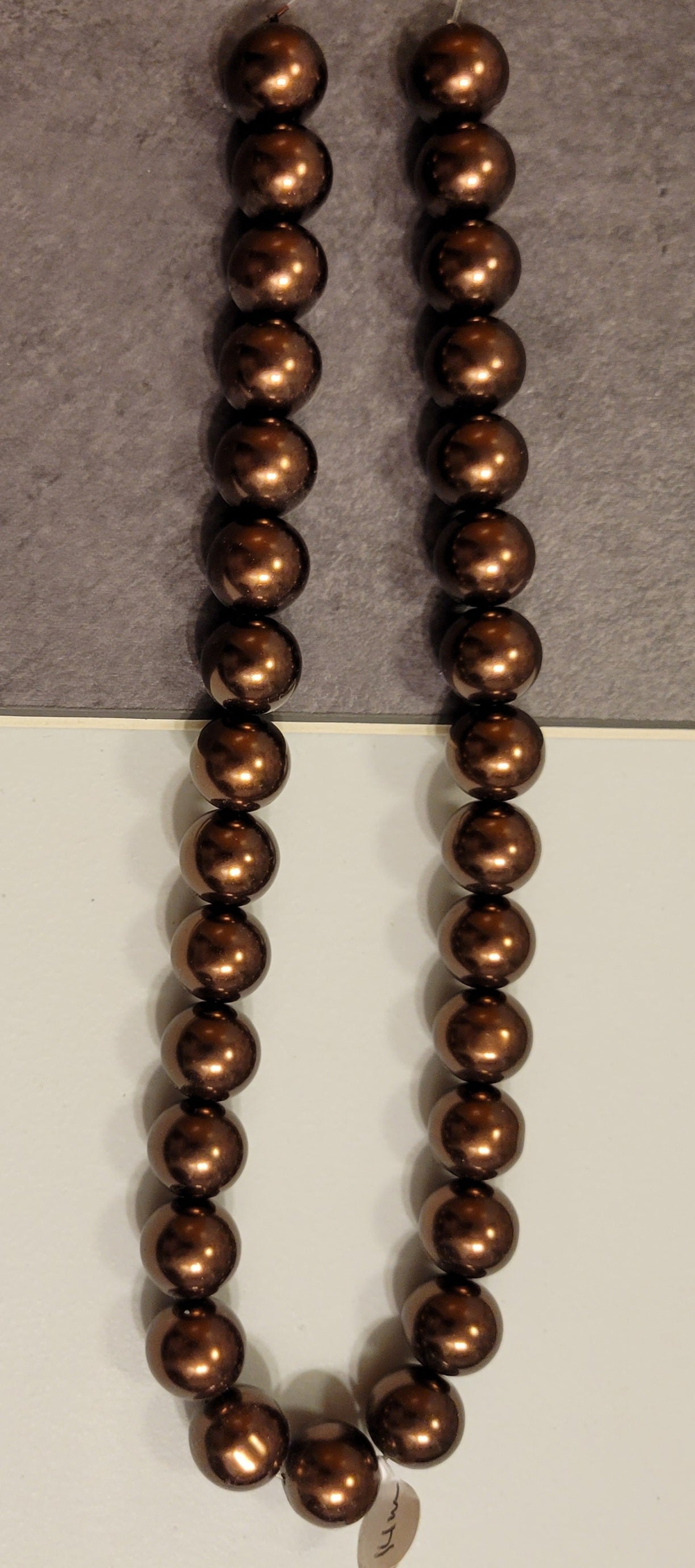 Brown 14 mm Bead Rounds