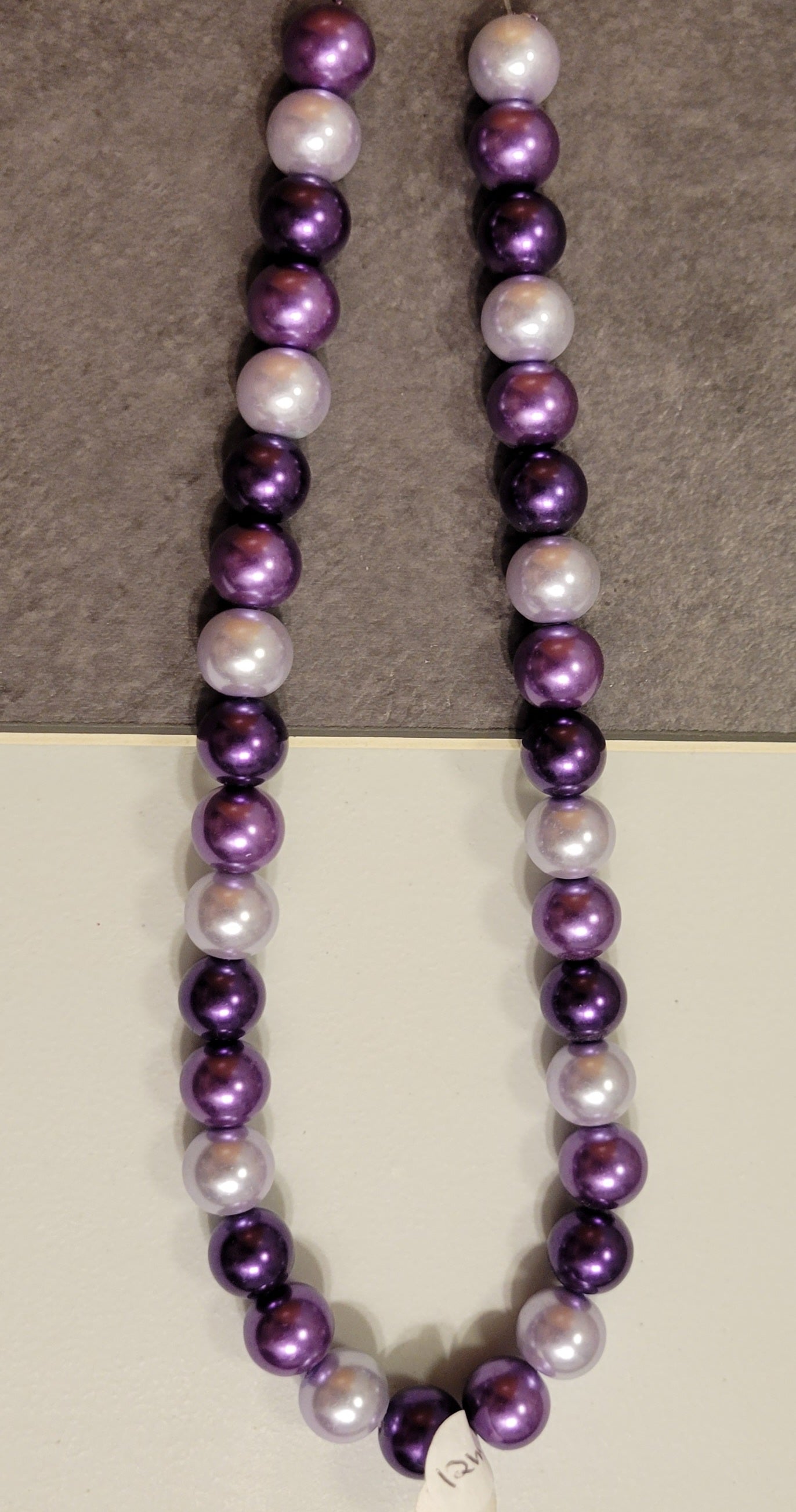 Purple Mix 12 mm Bead Rounds