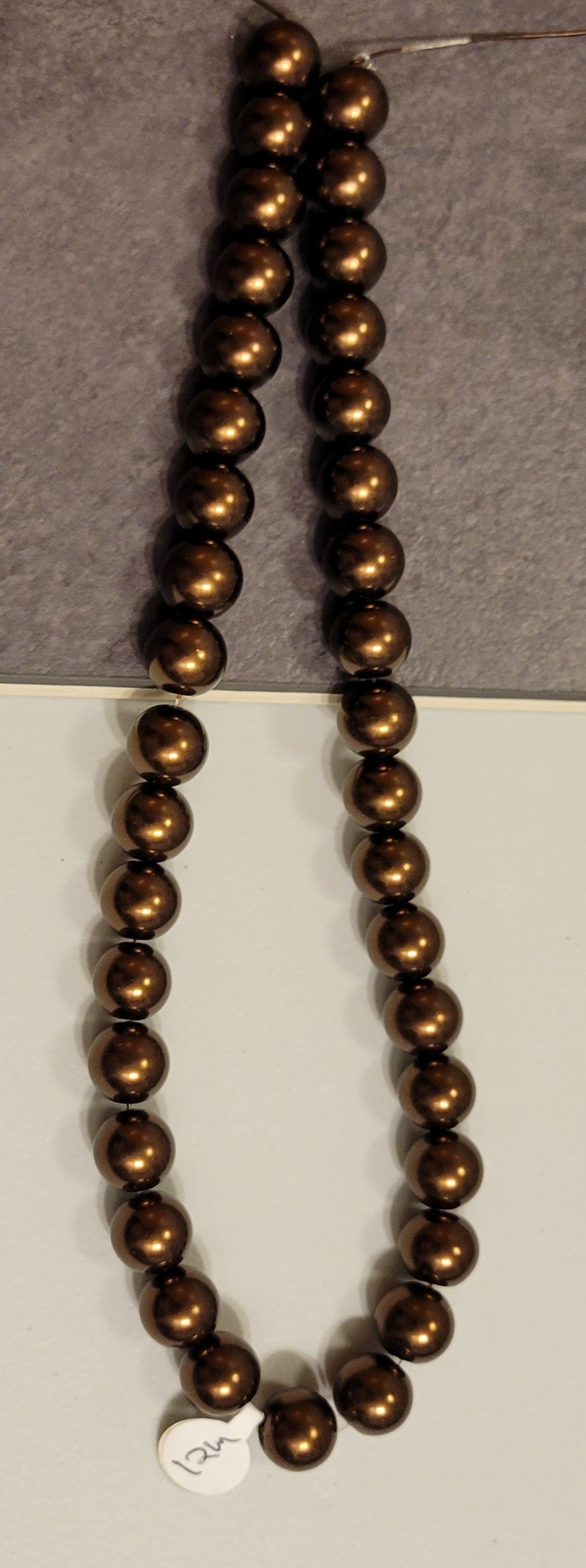 Brown 12mm Bead Rounds