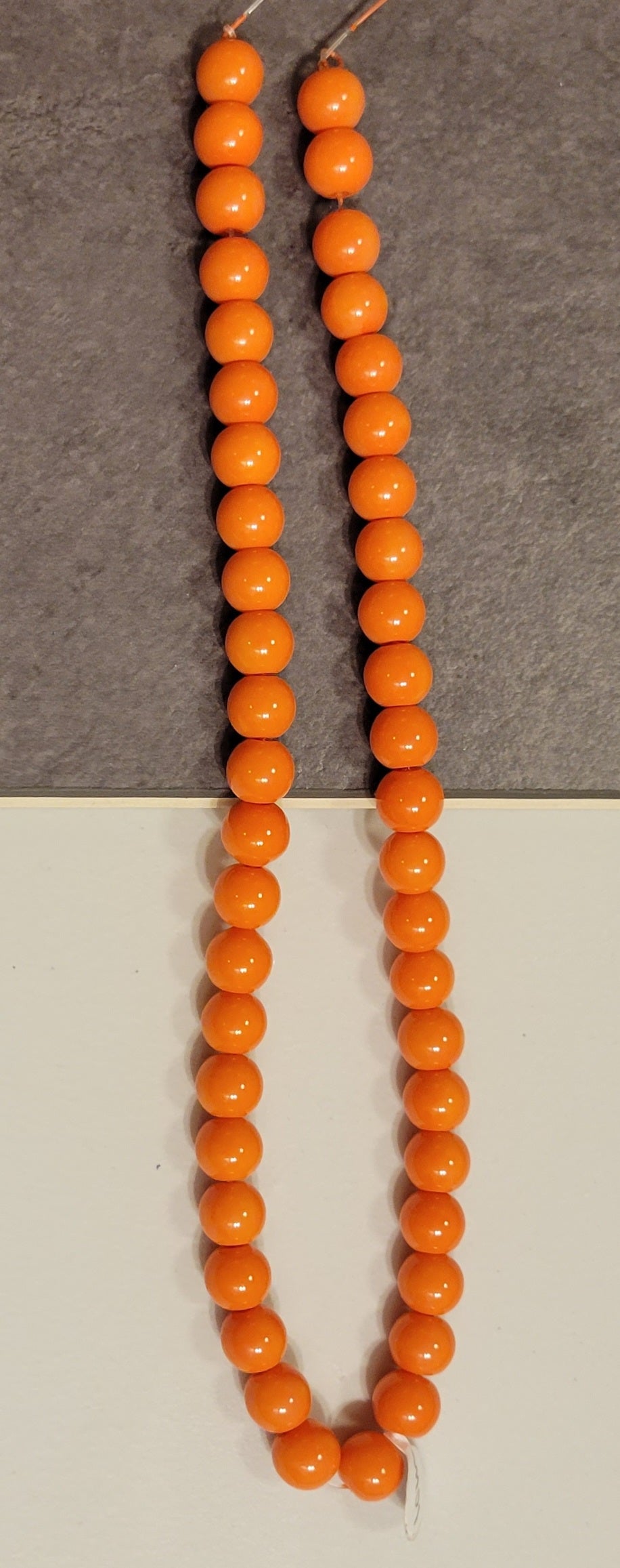 Orange 10 mm Bead Rounds