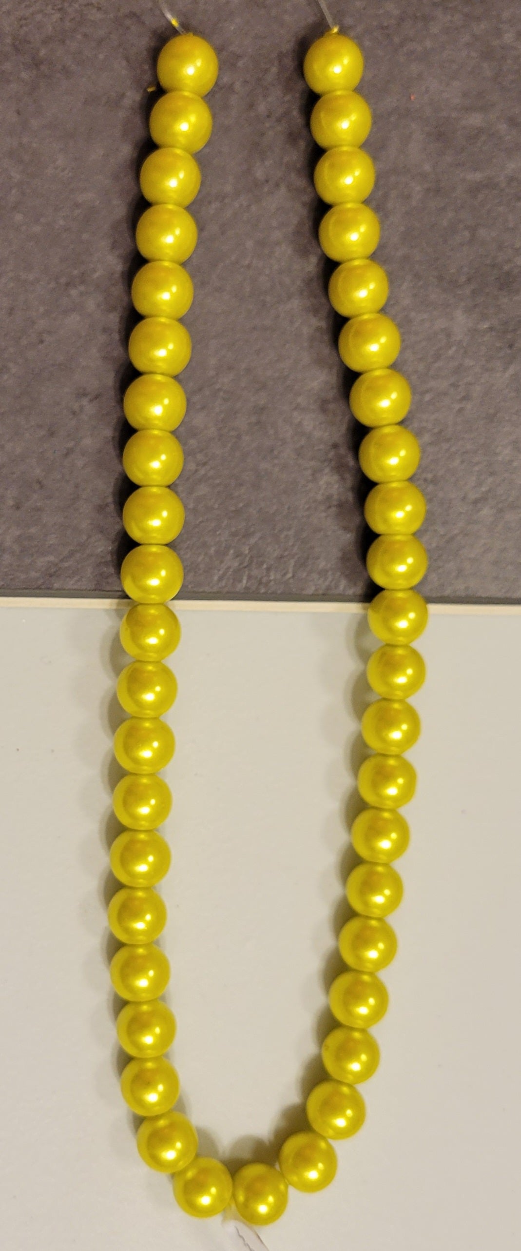 Bright Yellow 10 mm Bead Rounds