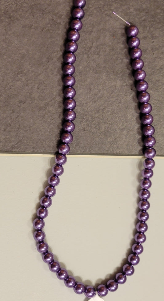 Purple 8 mm Bead Rounds