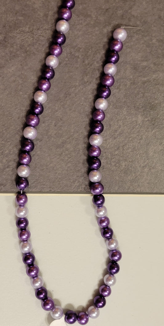 Purple Mix 8 mm Bead Rounds