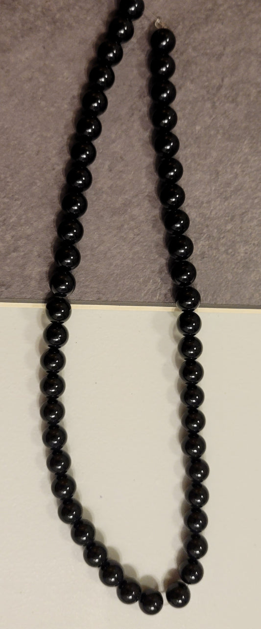 Black Onyx 8 mm Bead Rounds