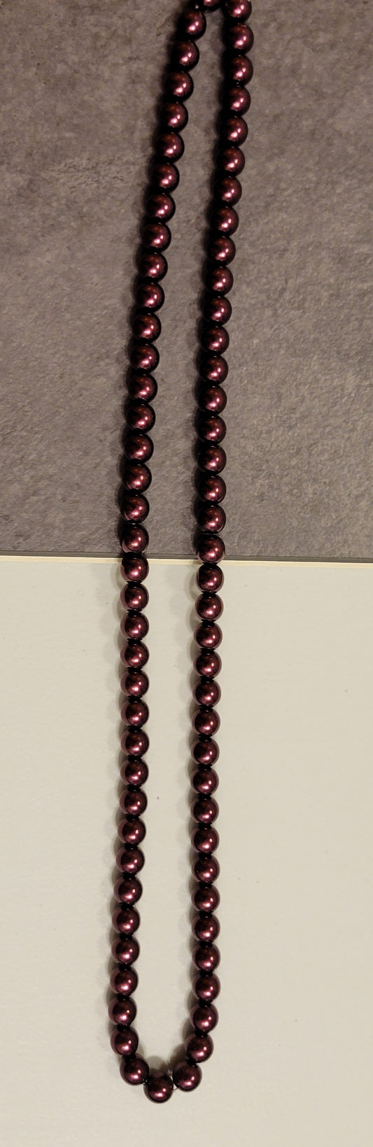 Burgundy 8 mm Bead Rounds