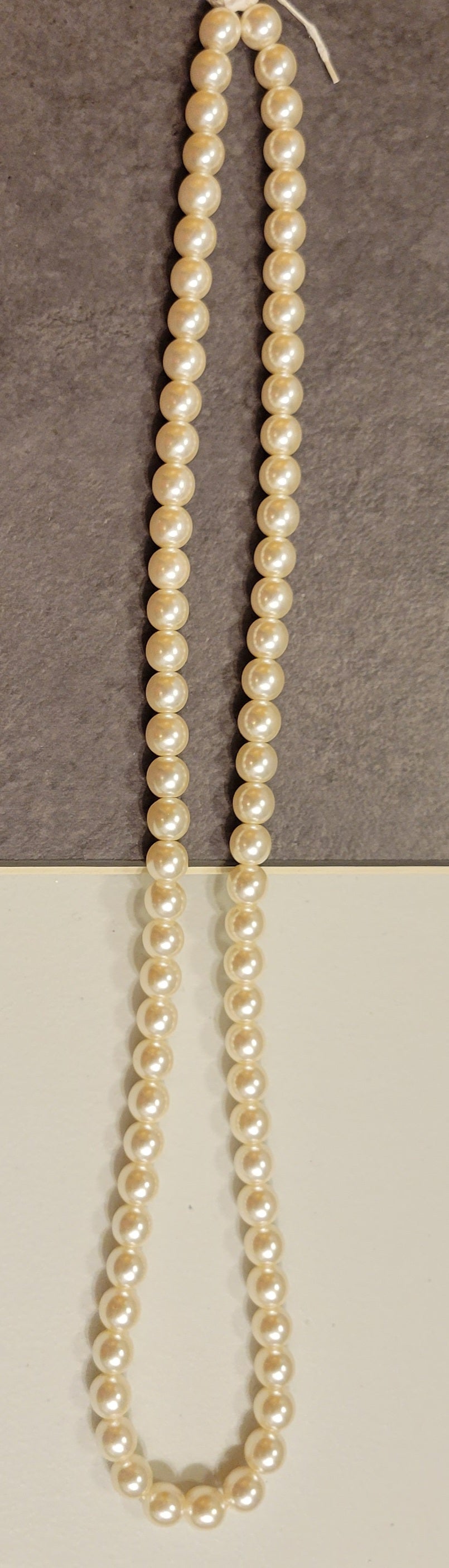 Cream 8 mm Bead Rounds