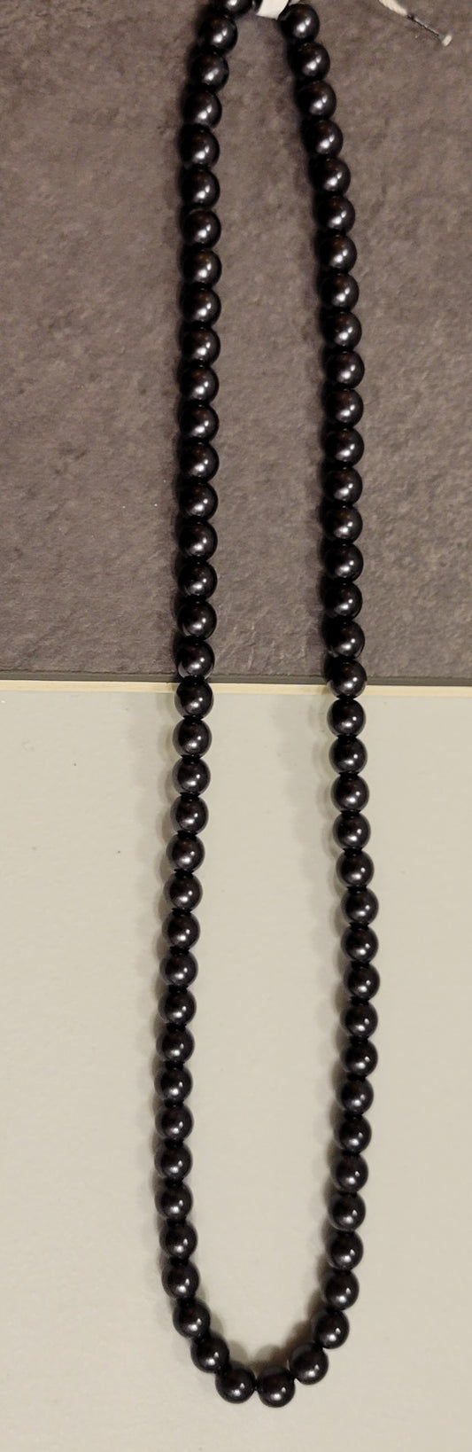 Black 6 mm Bead Rounds