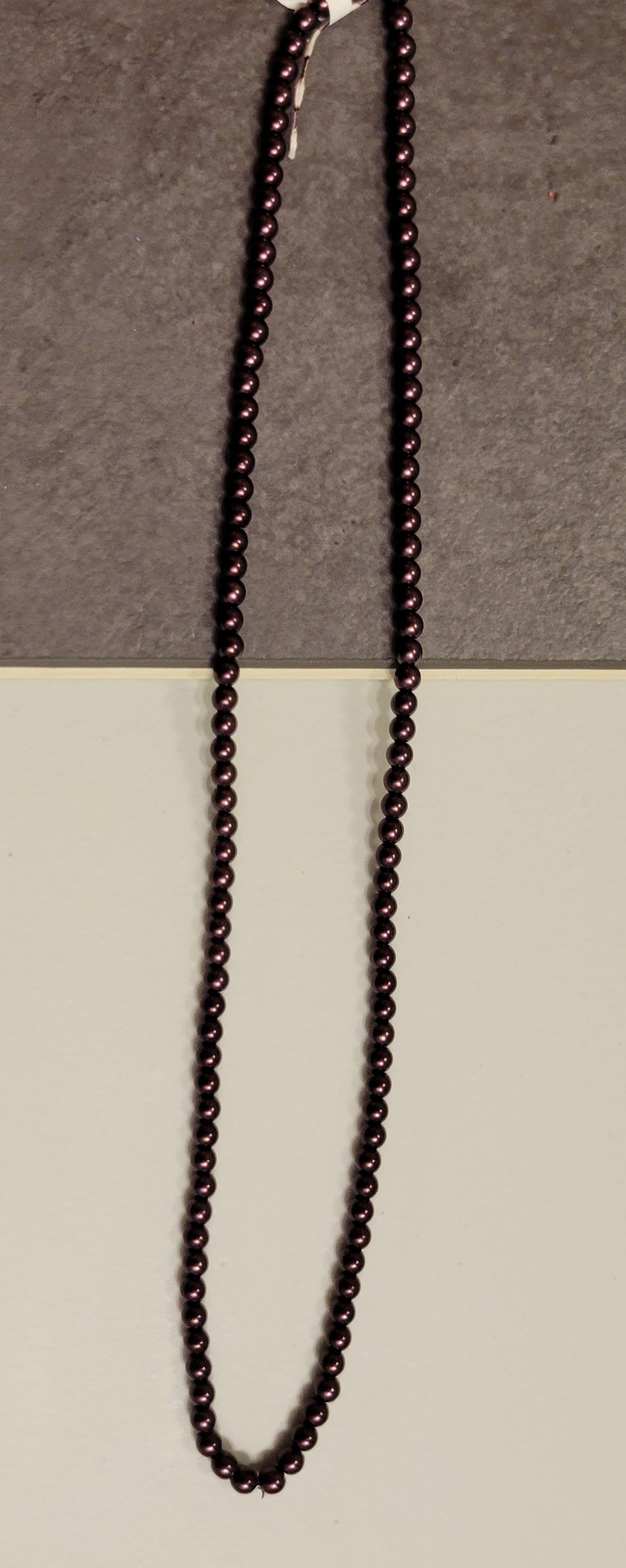 Eggplant 4 mm Bead Rounds