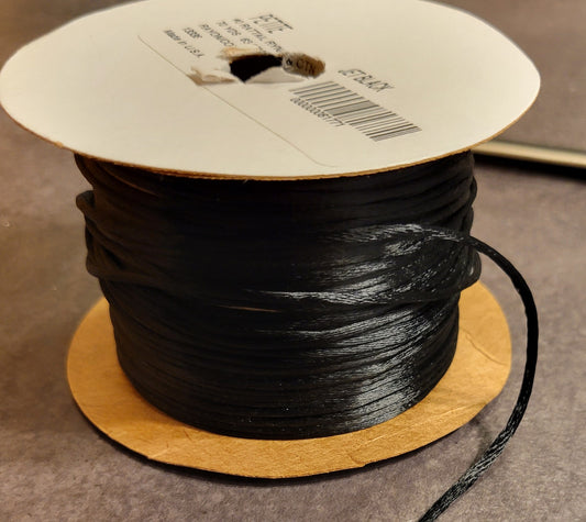 Jet Black Kumihimo cord