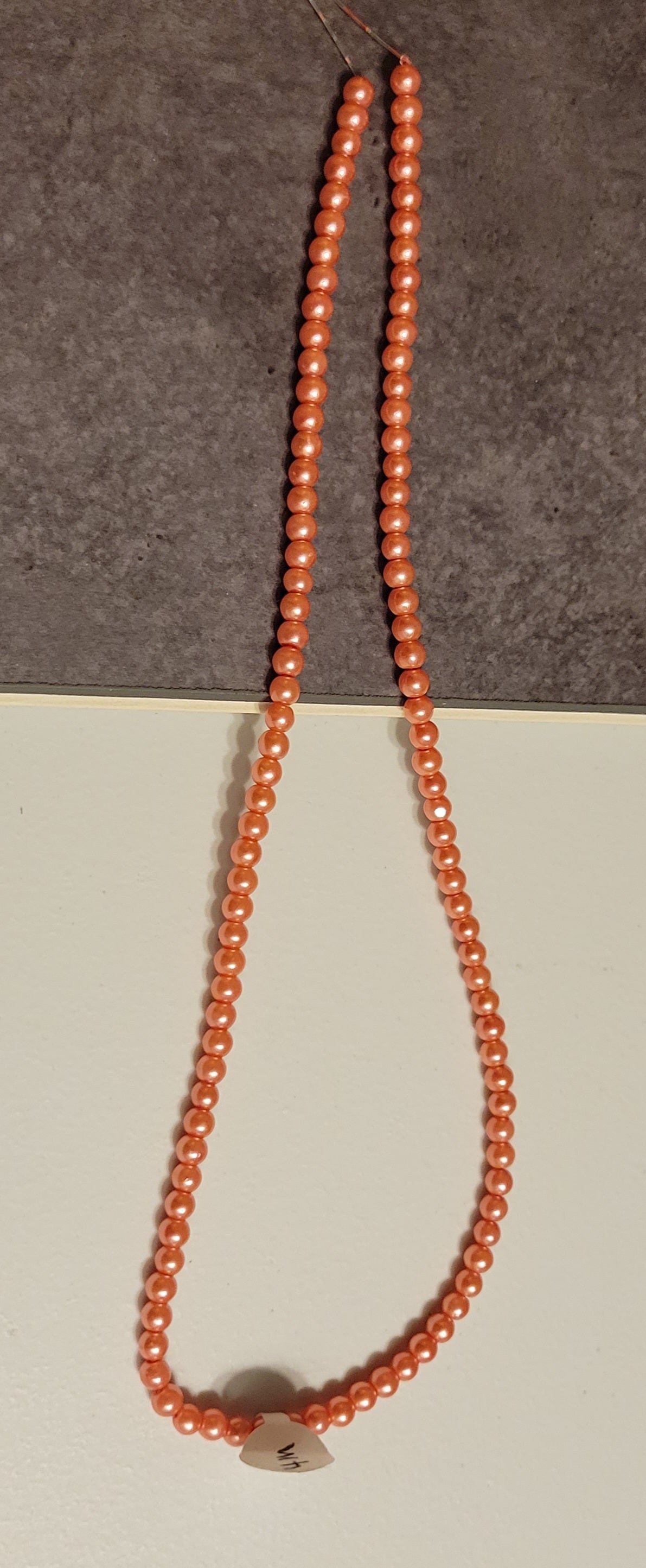 Peach 4 mm Bead Rounds