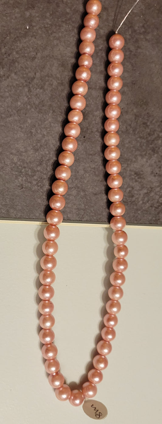 Pink 8 mm Bead Rounds