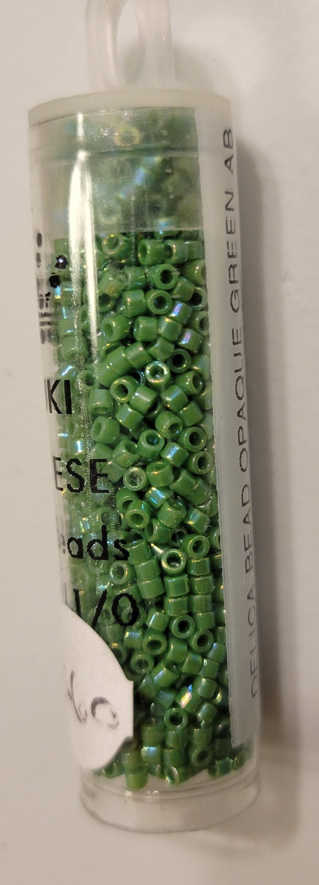 Opaque Green AB Miyuki 11/0 Seed Beads