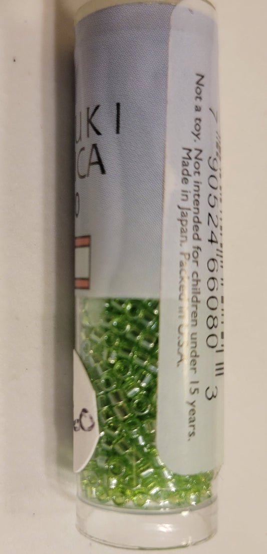 Transparent Lime Luster 11/0 Miyuki Seed Beads