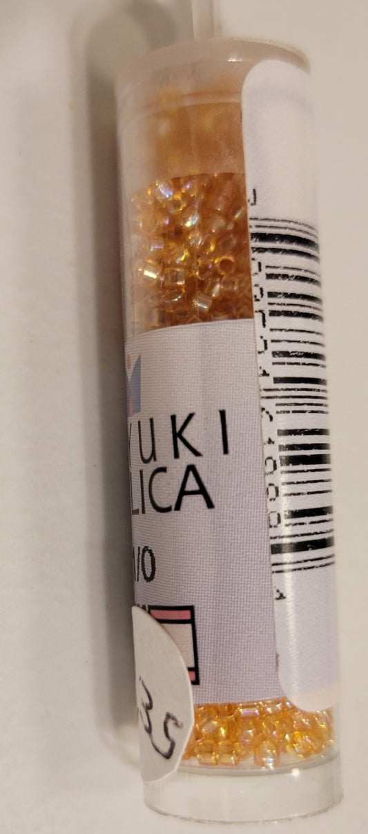 Transparent Light Amber 11/0 Miyuki Seed Beads